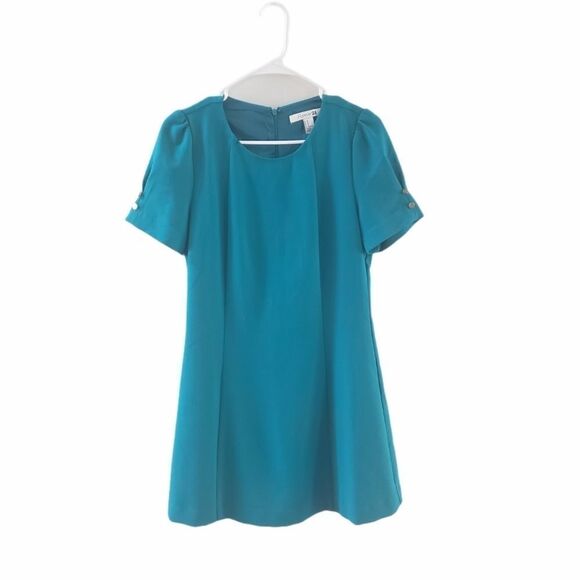 Forever21 Mini Terqoise Short Sleeves Dress - Picture 1 of 12